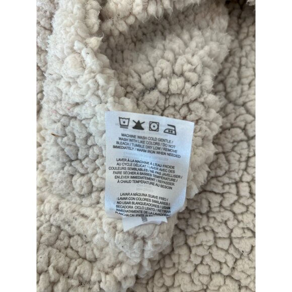 NFL Team Apparel New England Patriots Reversible Sherpa Hoodie Blue Pullover O/S - Picture 6 of 12